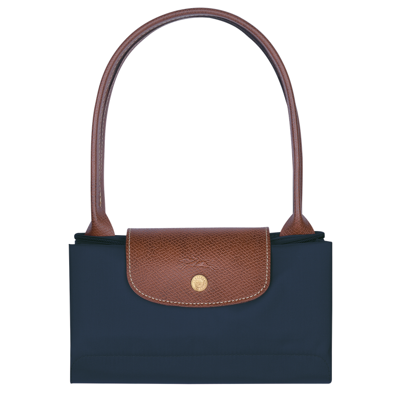 Le Pliage Original M Tote bag Navy - Recycled canvas