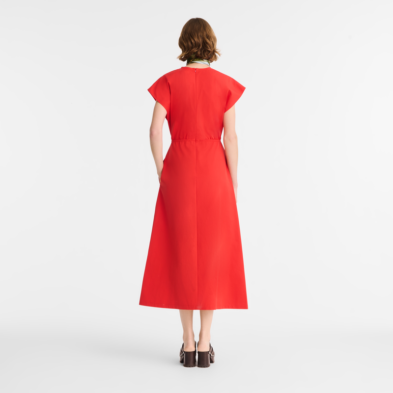 Dress Red - Popelin