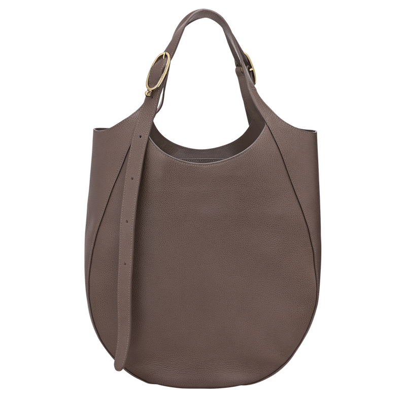 Le Foulonné XL Tote bag Taupe - Leather