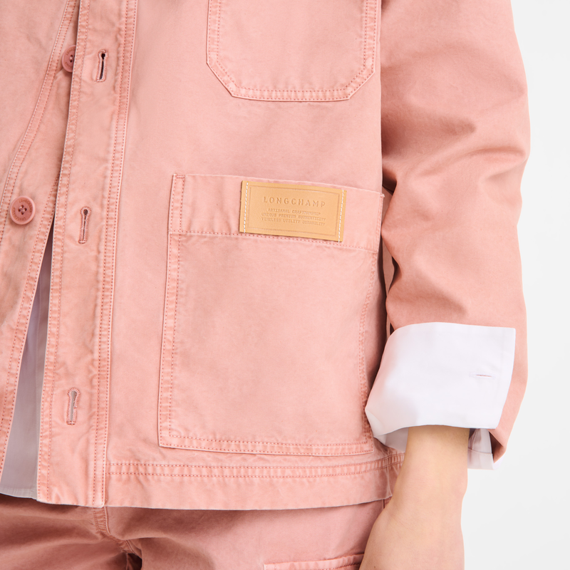 Jacket Pink Tea - Overdyed cotton