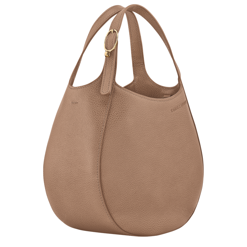 Le Foulonné S Handbag Biscuit - Leather