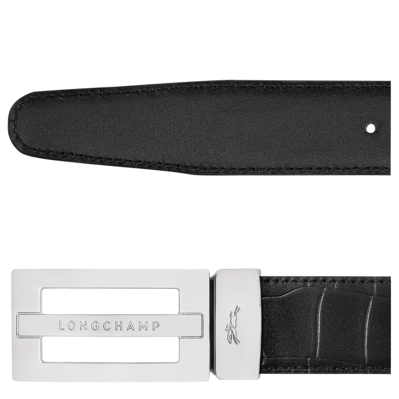 Delta Box Men's belt Black - Leather