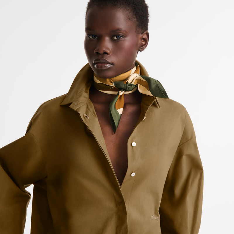 Equestrian Tower Silk scarf 70 Forest - Silk