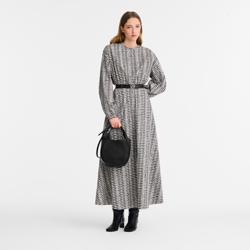 Le Foulonné S Handbag Black - Leather