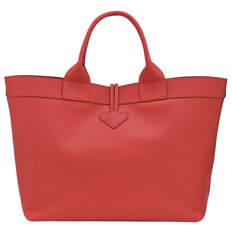 Le Roseau L Tote bag Red - Leather