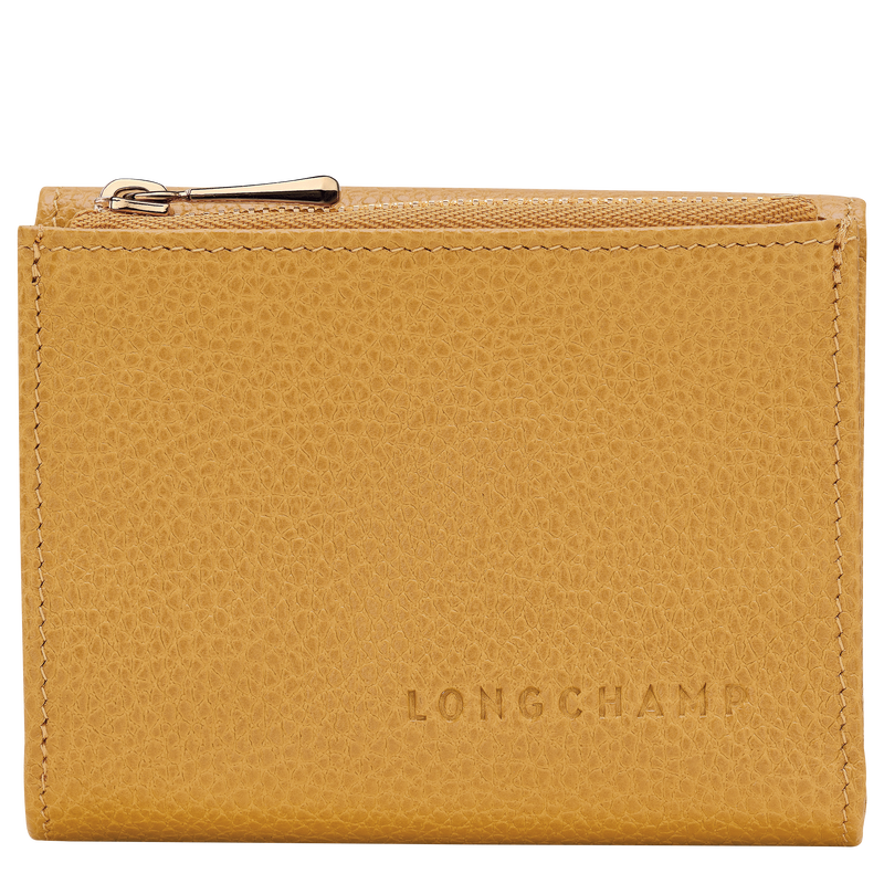 Le Foulonné Compact wallet Nutmeg - Leather