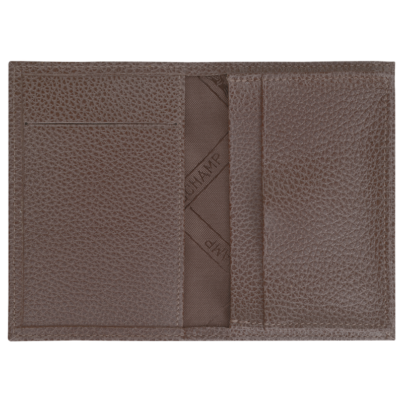 Le Foulonné Card holder Taupe - Leather