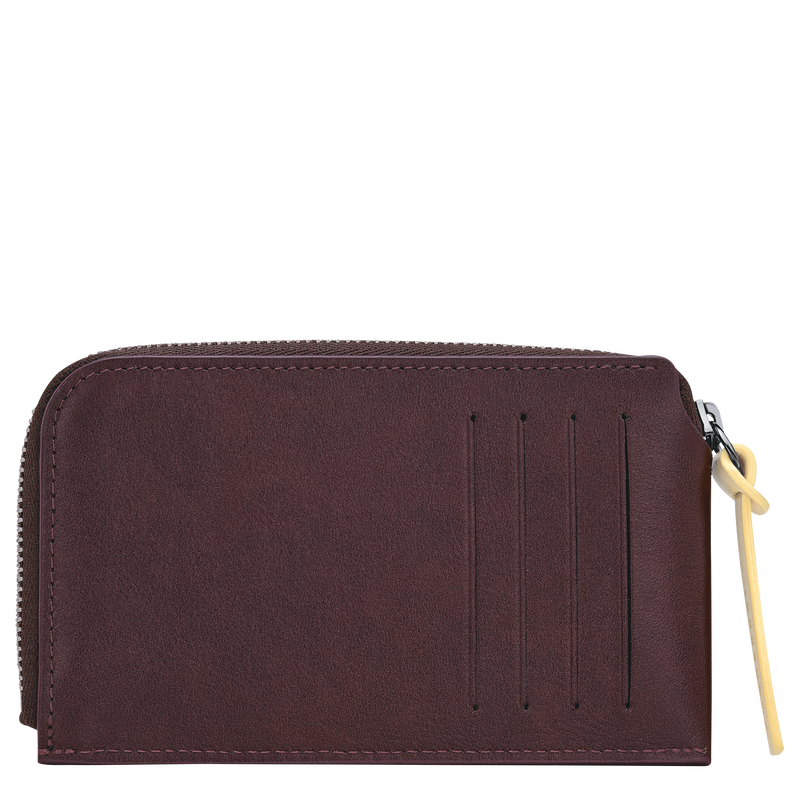 Longchamp Pocket Card holder Mocha - Leather