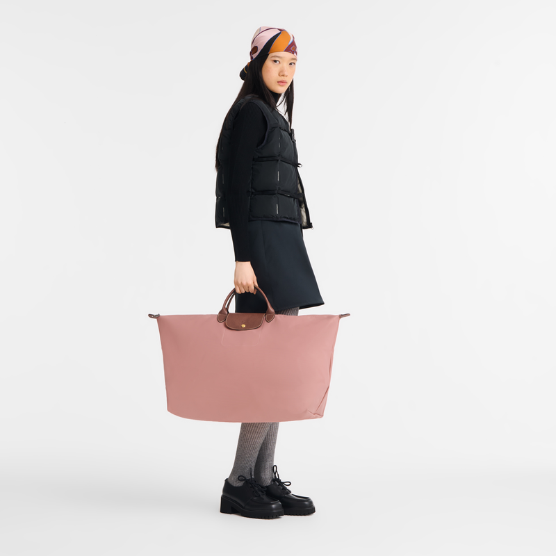 Le Pliage Original XL Travel bag Pink Tea - Recycled canvas