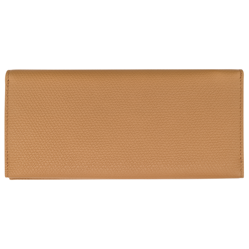 Le Roseau Long continental wallet Walnut - Leather