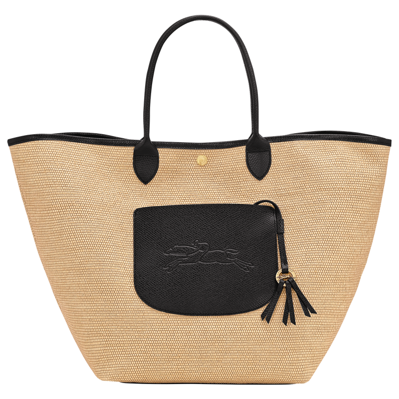 Le Pliage Collection L Basket bag Black - Canvas