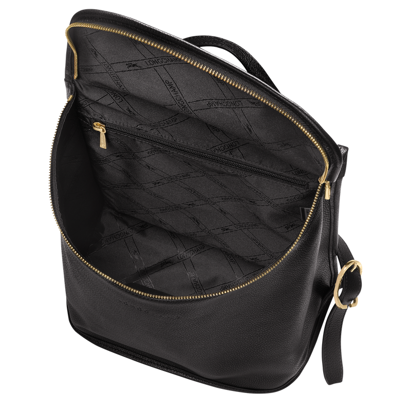 Le Foulonné M Backpack Black - Leather