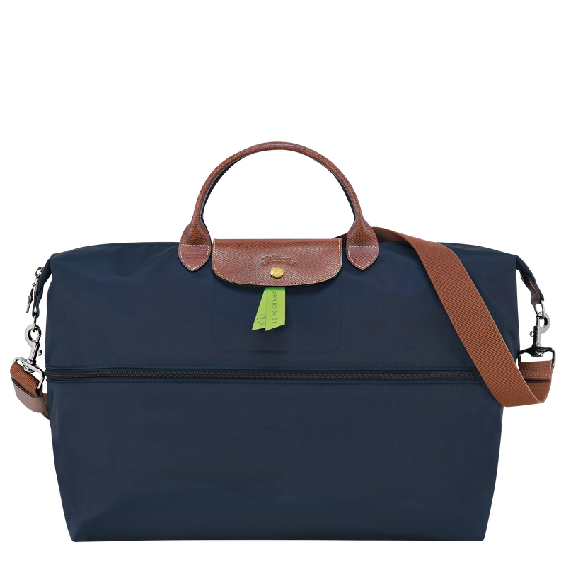 Le Pliage Original Travel bag expandable Navy - Recycled canvas