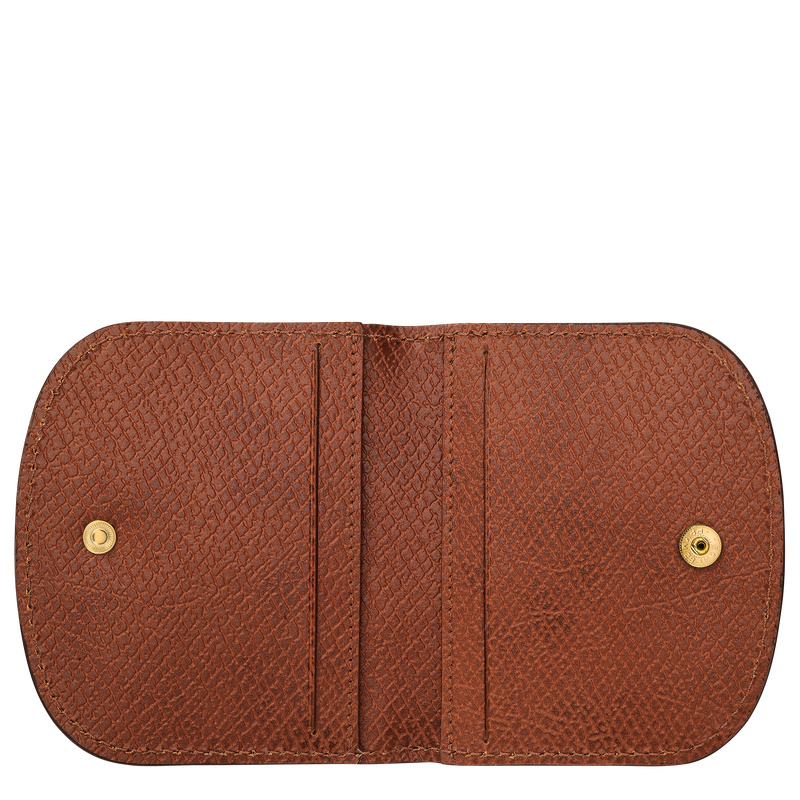 Épure Card holder Brown - Leather