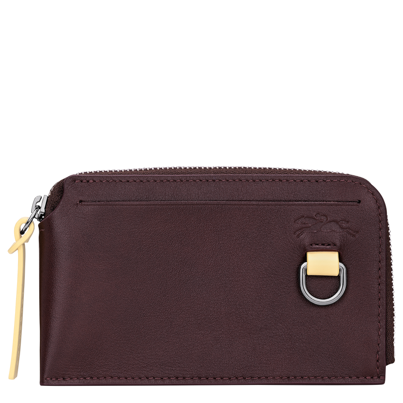 Longchamp Pocket Card holder Mocha - Leather