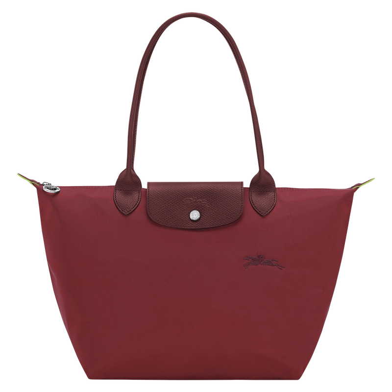 Le Pliage Green M Tote bag Pomegranate - Recycled canvas