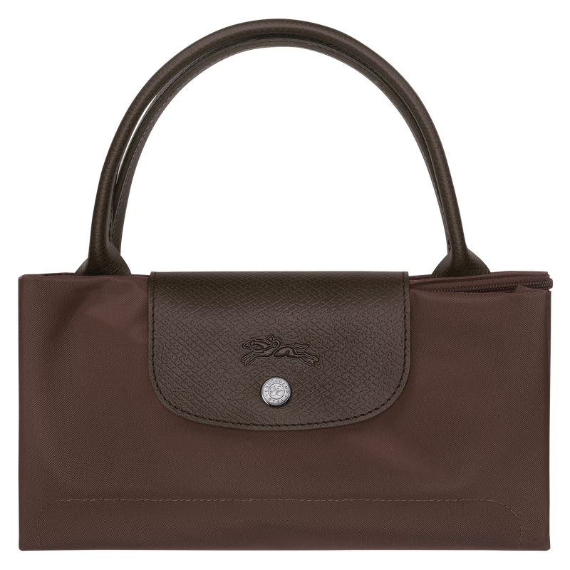 Le Pliage Green M Handbag Mocha - Recycled canvas