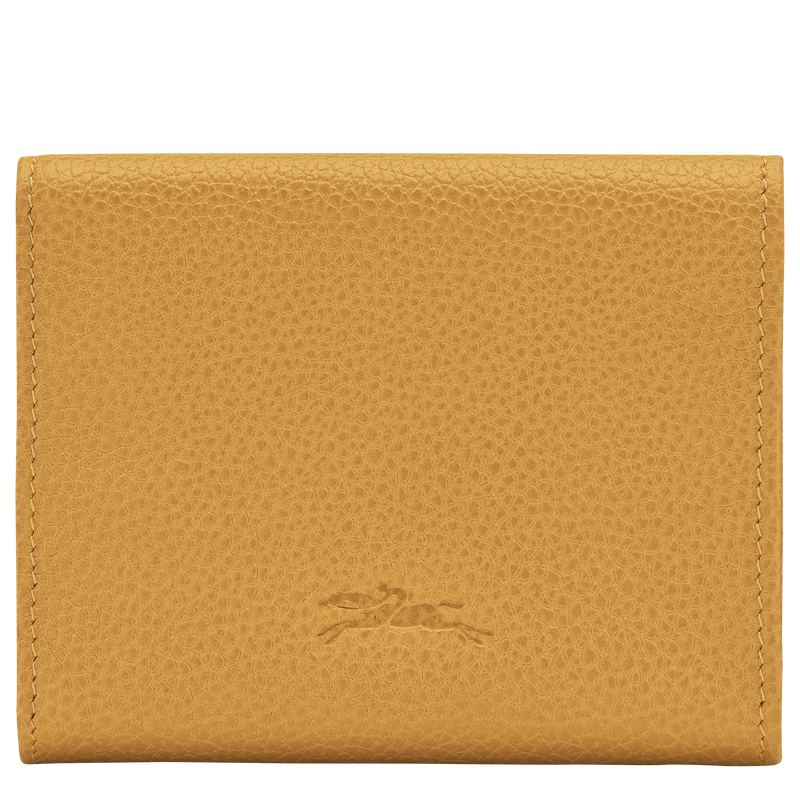 Le Foulonné Compact wallet Nutmeg - Leather