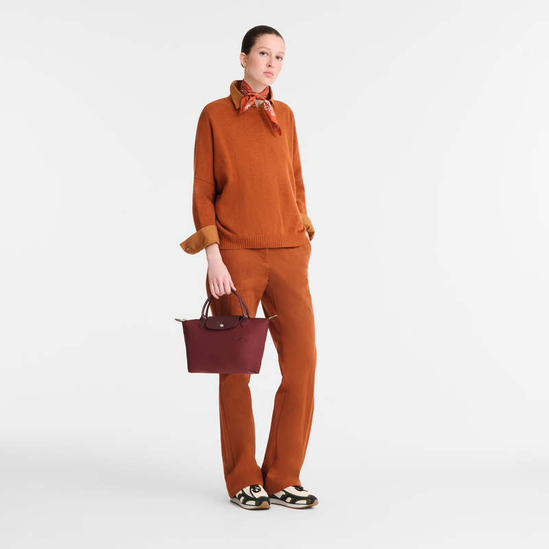 Le Pliage Green S Handbag Pomegranate - Recycled canvas