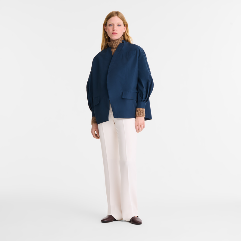 Kimono jacket Navy - Technical taffeta