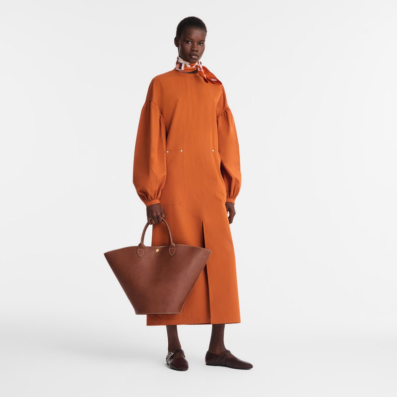 Épure XL Tote bag Brown - Leather