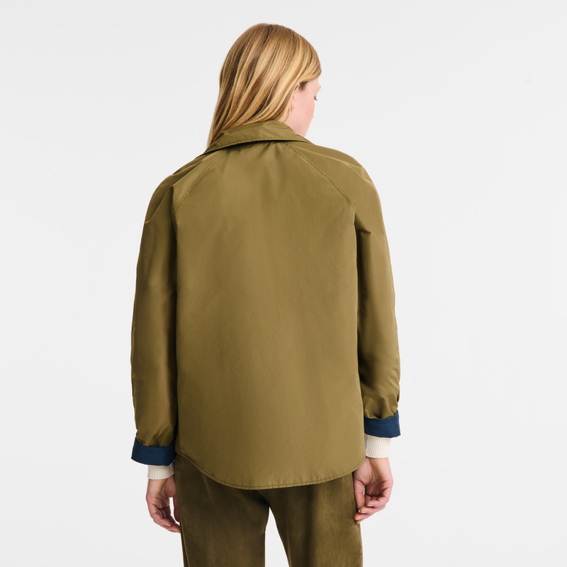 Padded blouson Navy/Artichoke - Technical taffeta