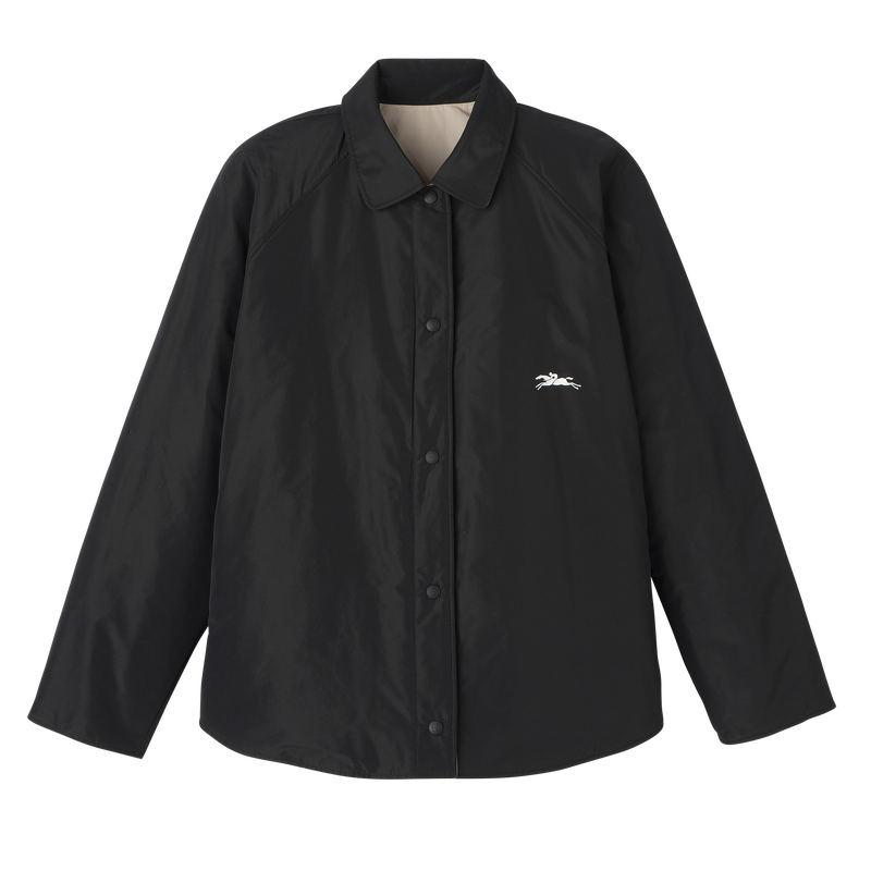 Padded blouson Black/Paper - Technical taffeta