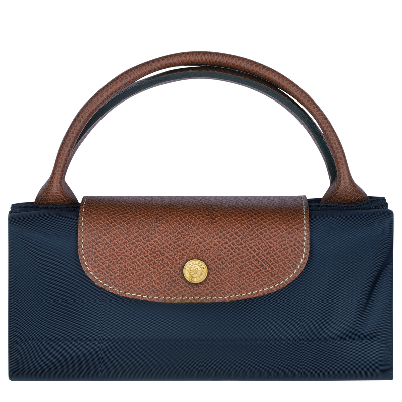 Le Pliage Original L Travel bag Navy - Recycled canvas