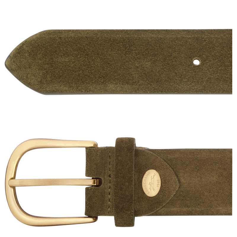 French Charm Men's belt Olive - Leather