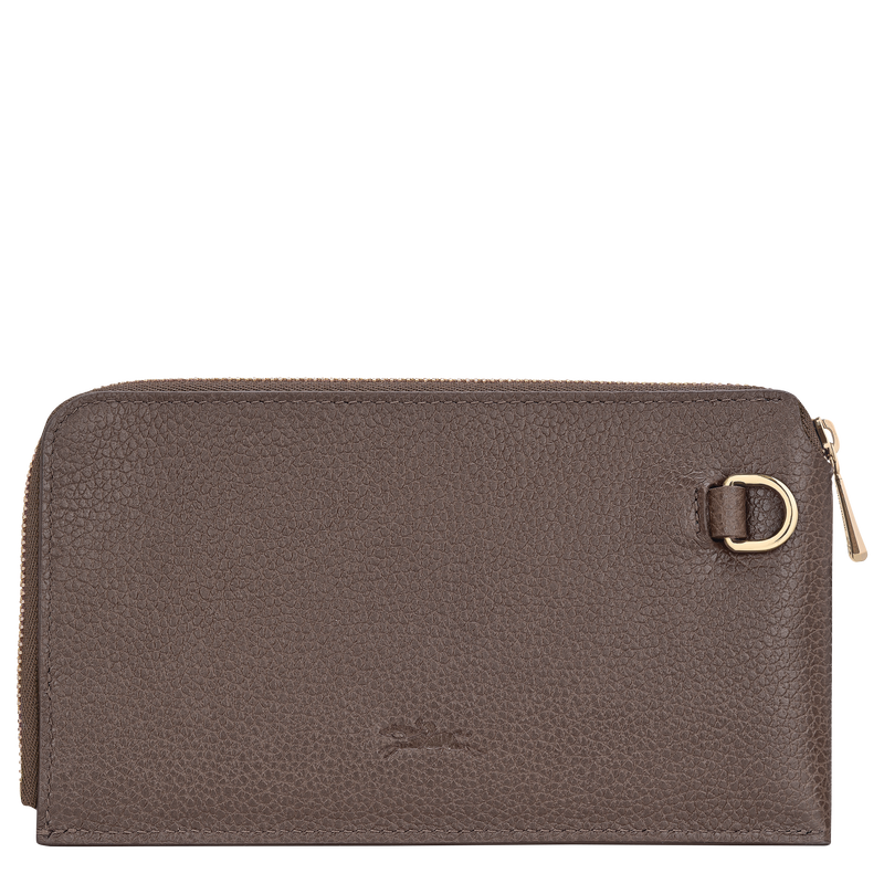 Le Foulonné Pouch Taupe - Leather
