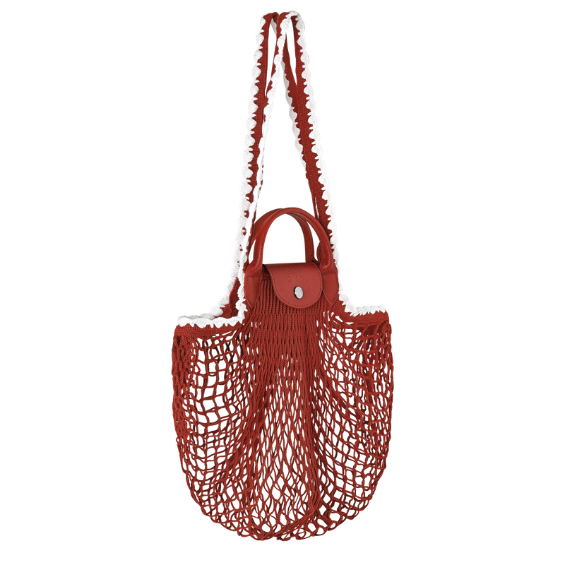 Le Pliage Collection L Mesh bag Terracotta - Canvas