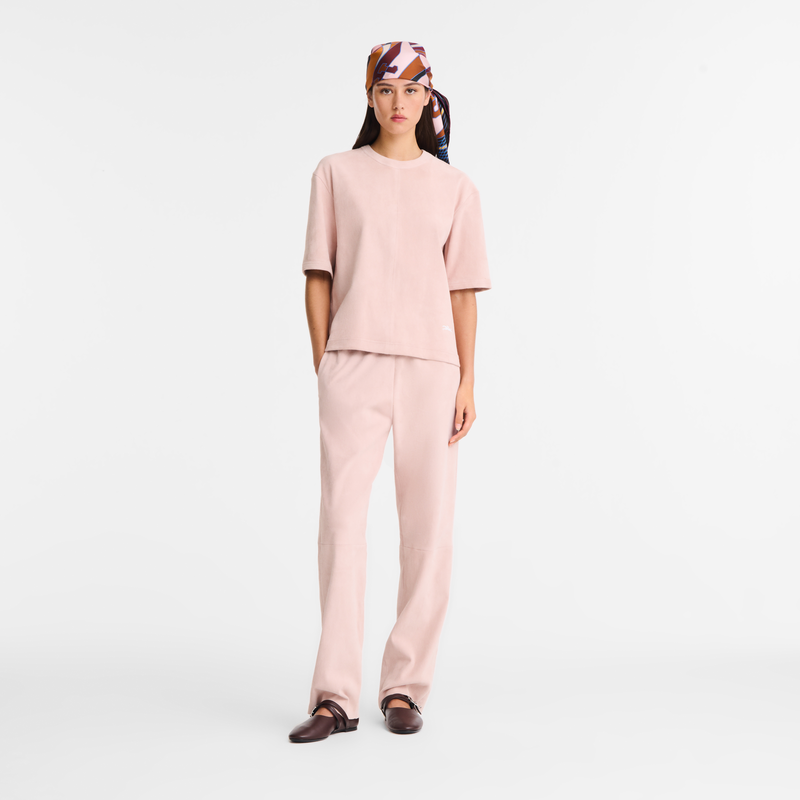 Short leather top Pink - Leather