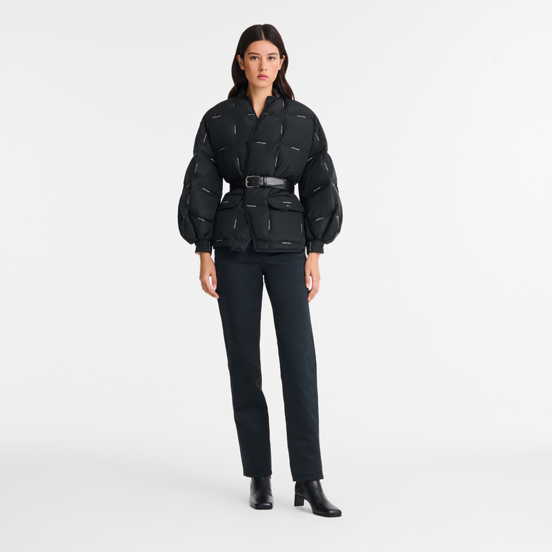 Jacket Black - Quilted techno-taffeta