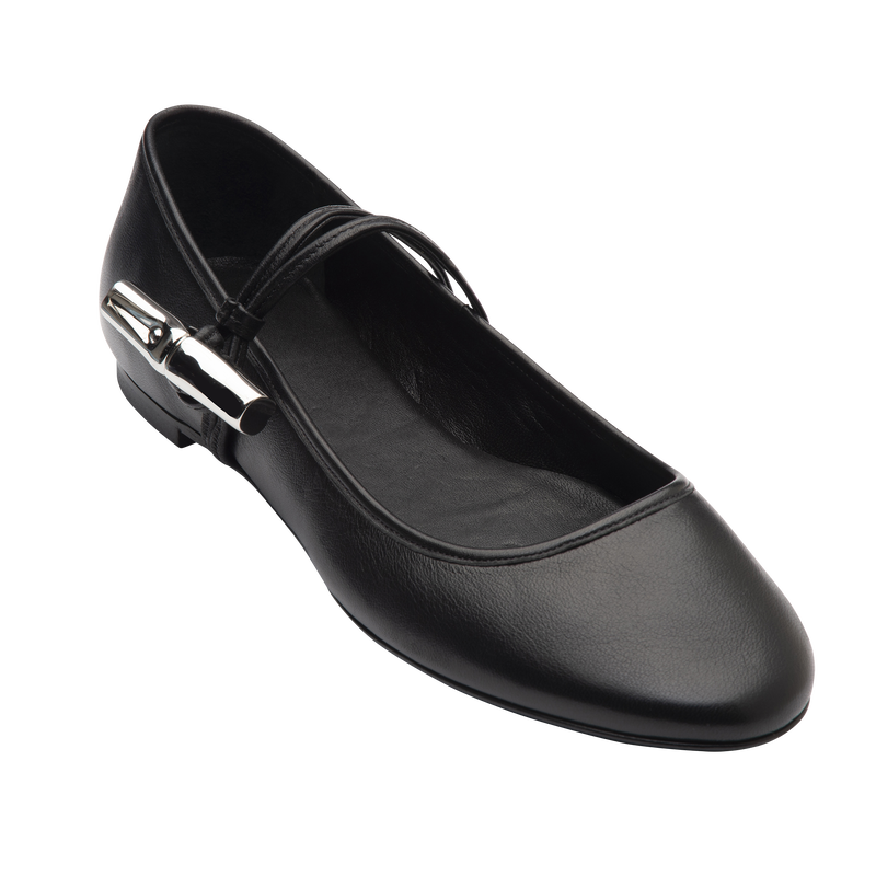 Le Roseau Ballerinas Black - Leather
