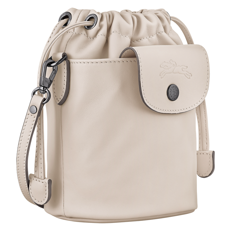 Le Pliage Xtra XS Bucket bag Paper - Leather