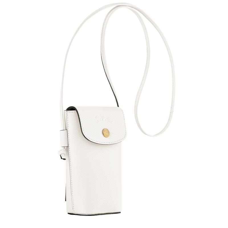 Épure Phone case with leather lace White - Leather