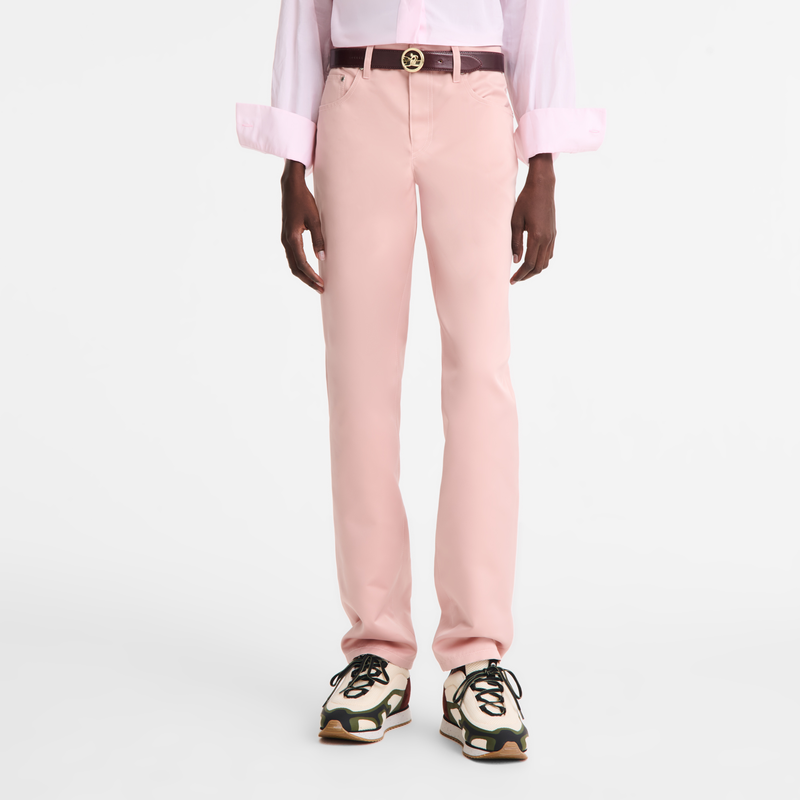 Trousers Pink Tea - Techno satin
