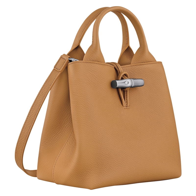 Le Roseau S Handbag Walnut - Leather