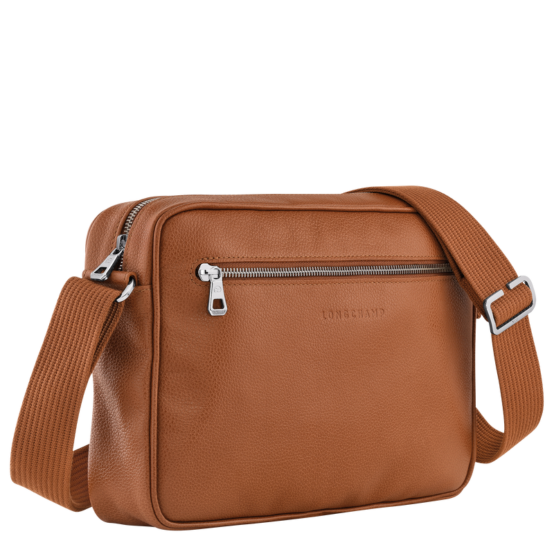 Le Foulonné M Camera bag Caramel - Leather