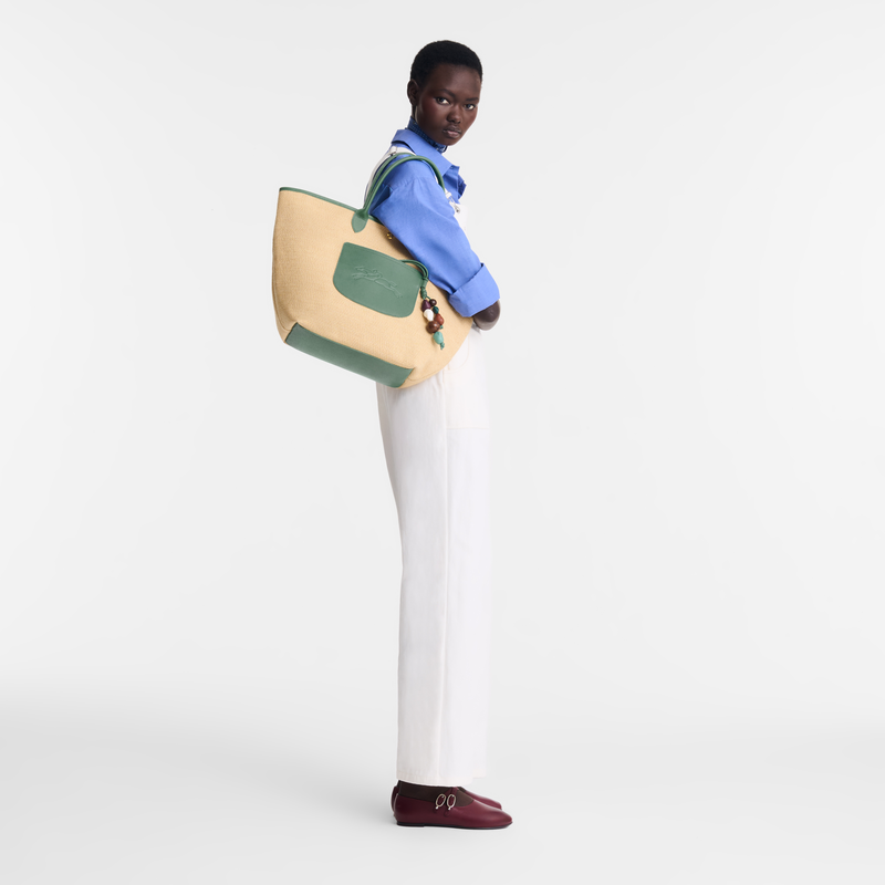 Le Pliage Collection M Basket bag Oregano - Canvas