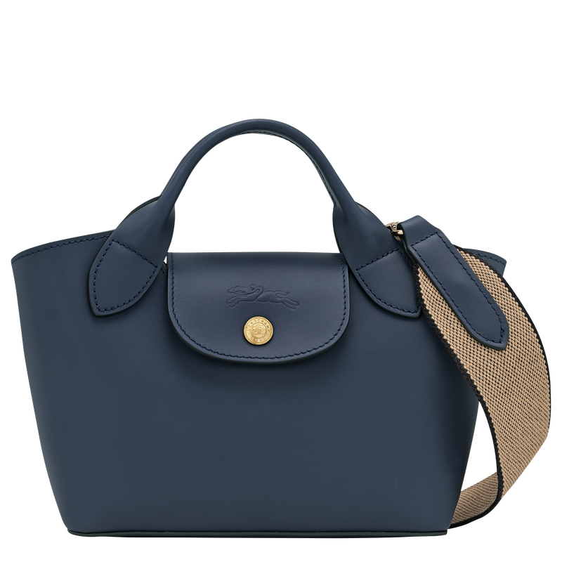 Épure XS Tote bag Navy - Leather