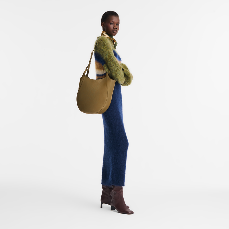 Le Foulonné L Hobo bag Caper - Leather