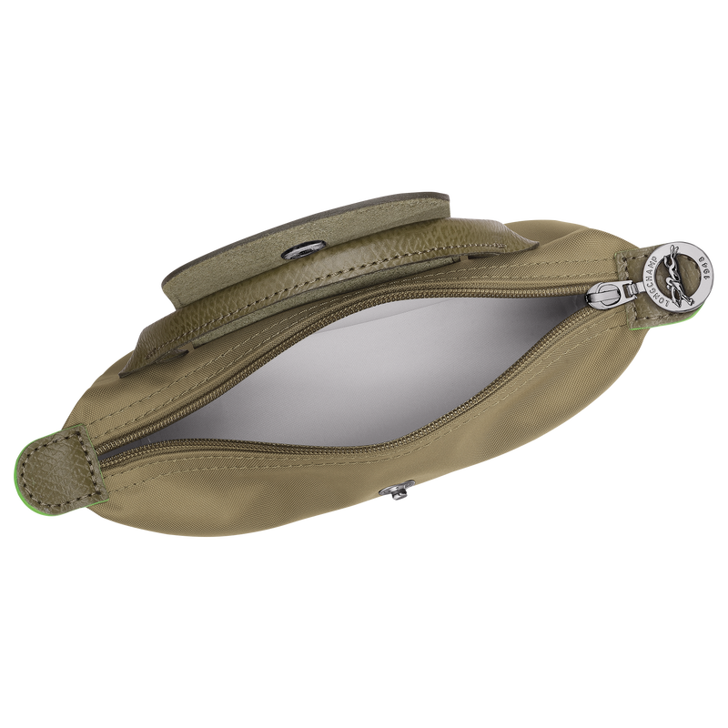 Le Pliage Green Pouch with handle Artichoke - Recycled canvas