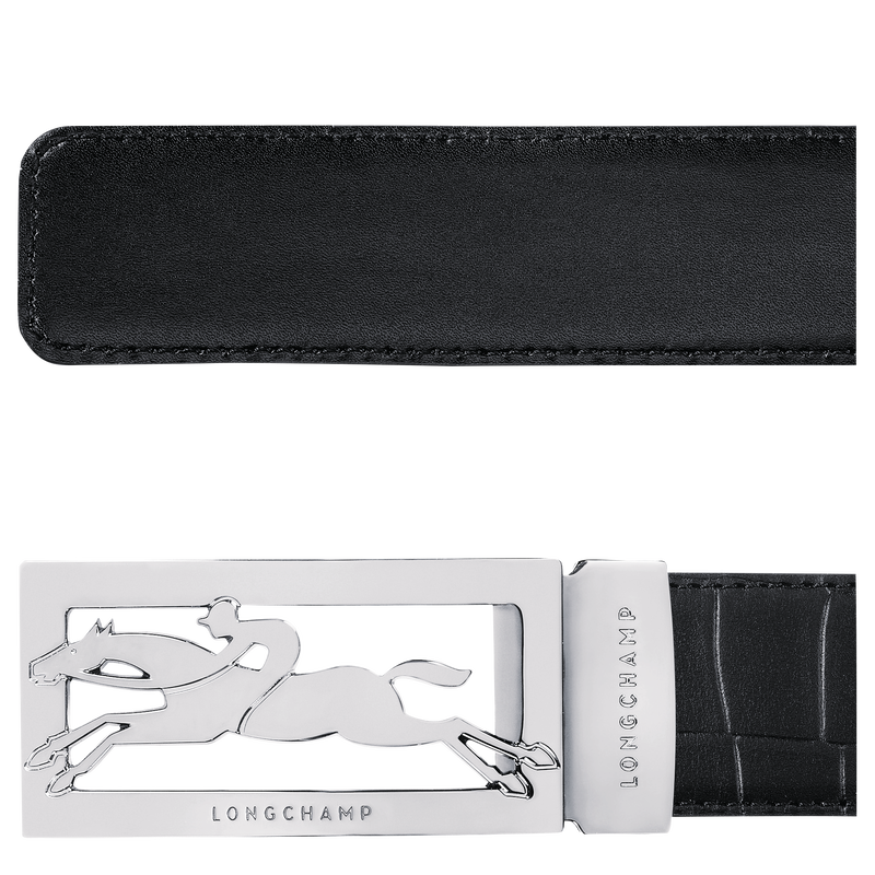 Delta Box Men's belt Black - Leather