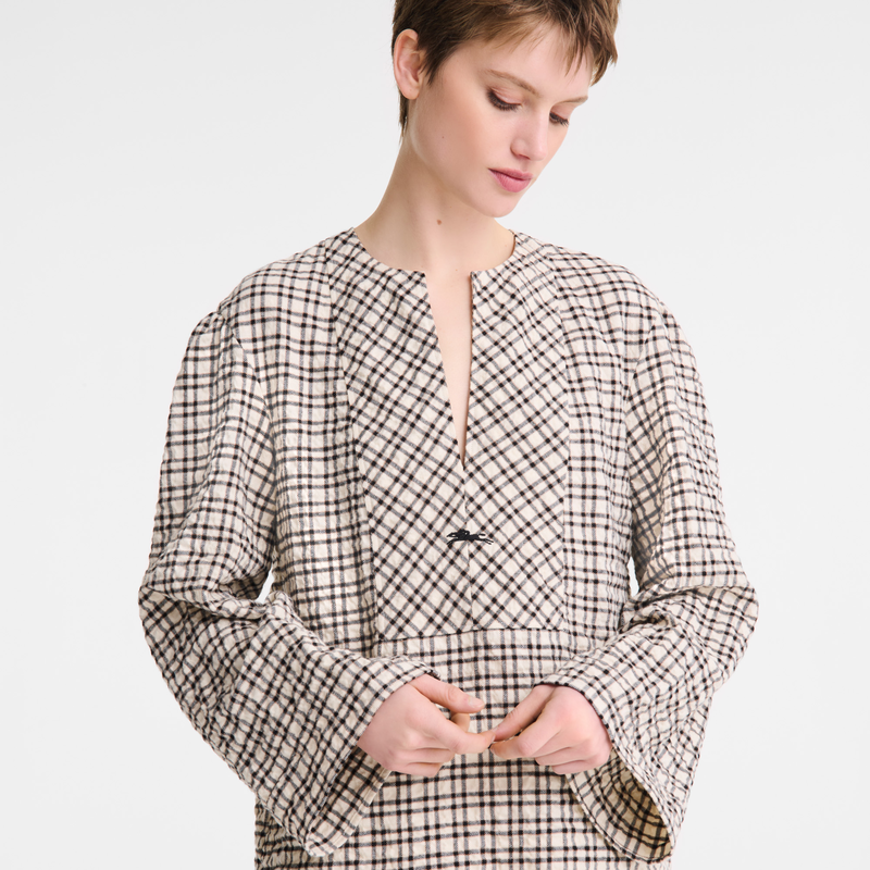 Blouse Ecru - Jacquard cotton