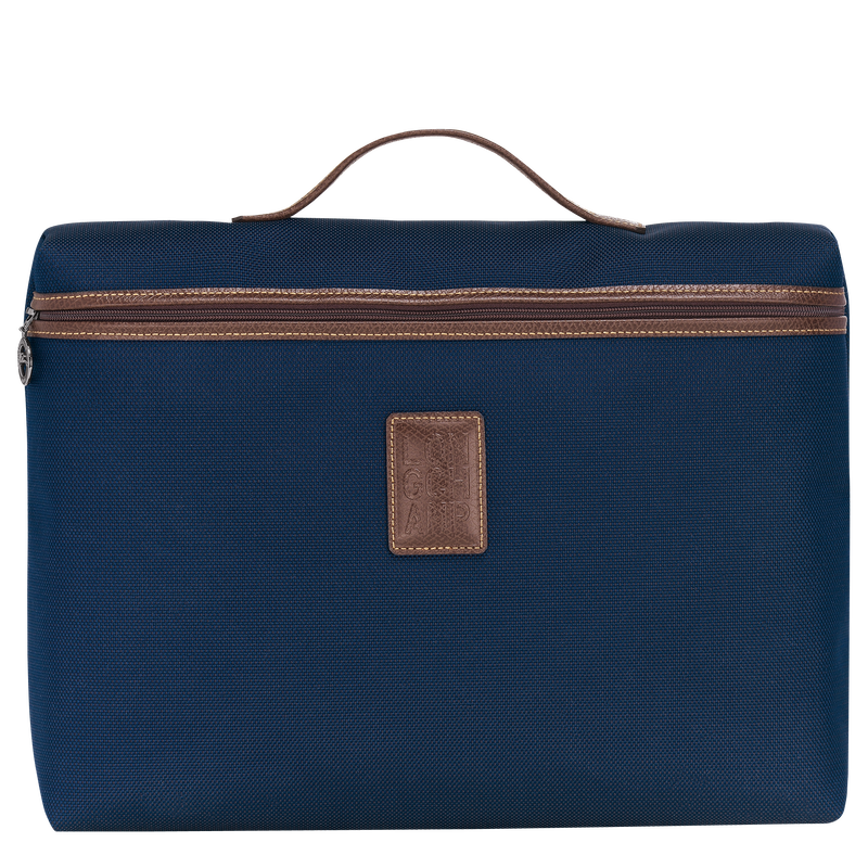Boxford S Briefcase Blue - Recycled canvas