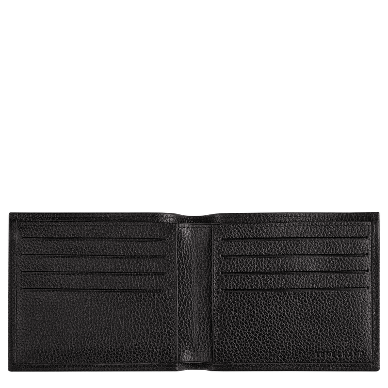 Le Foulonné Wallet Black - Leather