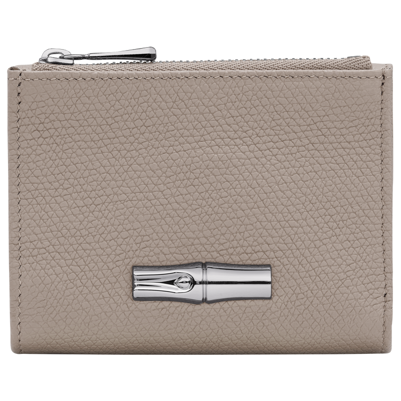 Le Roseau Compact wallet Clay - Leather