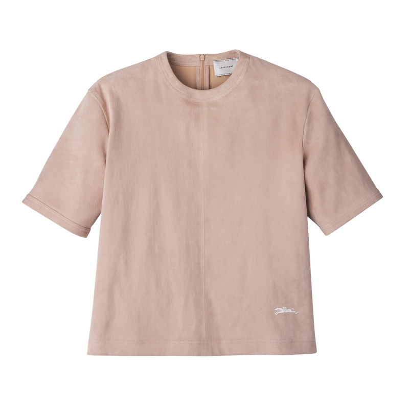 Short leather top Pink - Leather