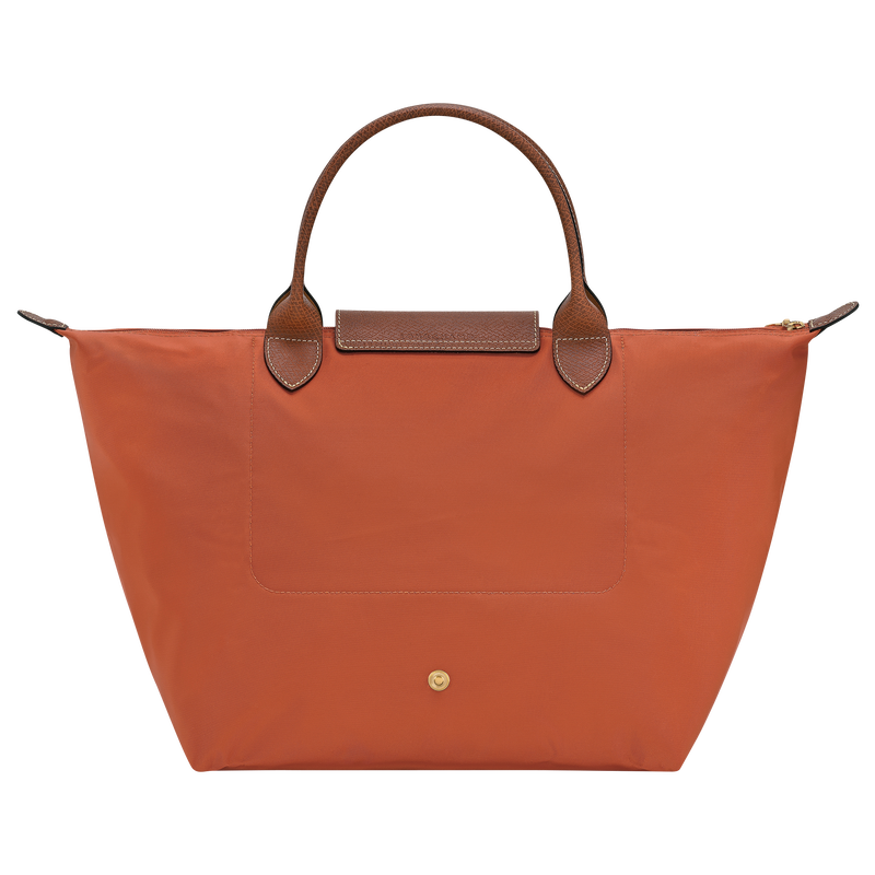 Le Pliage Original M Handbag Brick - Recycled canvas